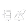 TUMBONA PLEGABLE BEIGE DE ACERO CON COJIN CERVICAL