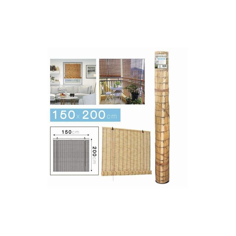 ESTOR ENROLLABLE EFECTO BAMBU 150X200CM