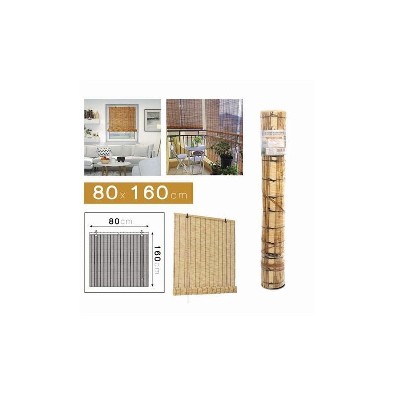 ESTOR ENROLLABLE EFECTO BAMBU 80X160CM