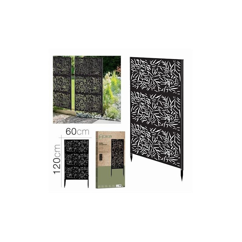 PANEL DECORATIVO BAMBU 60X120 NEGRO