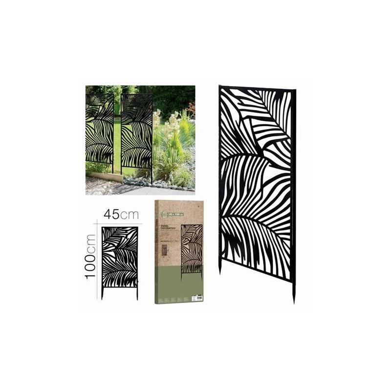 PANEL DECORATIVO METALICO 45X100 NEGRO