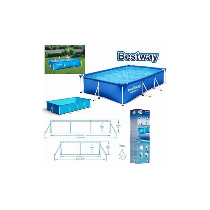 PISCINA RECTANGULAR STEEL PRO...