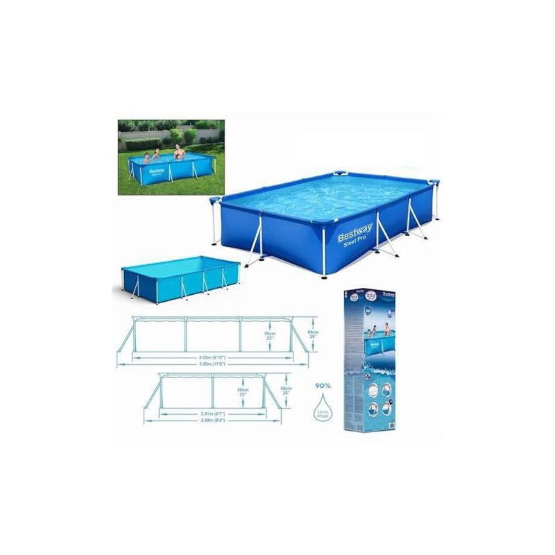 PISCINA RECTANGULAR STEEL PRO...