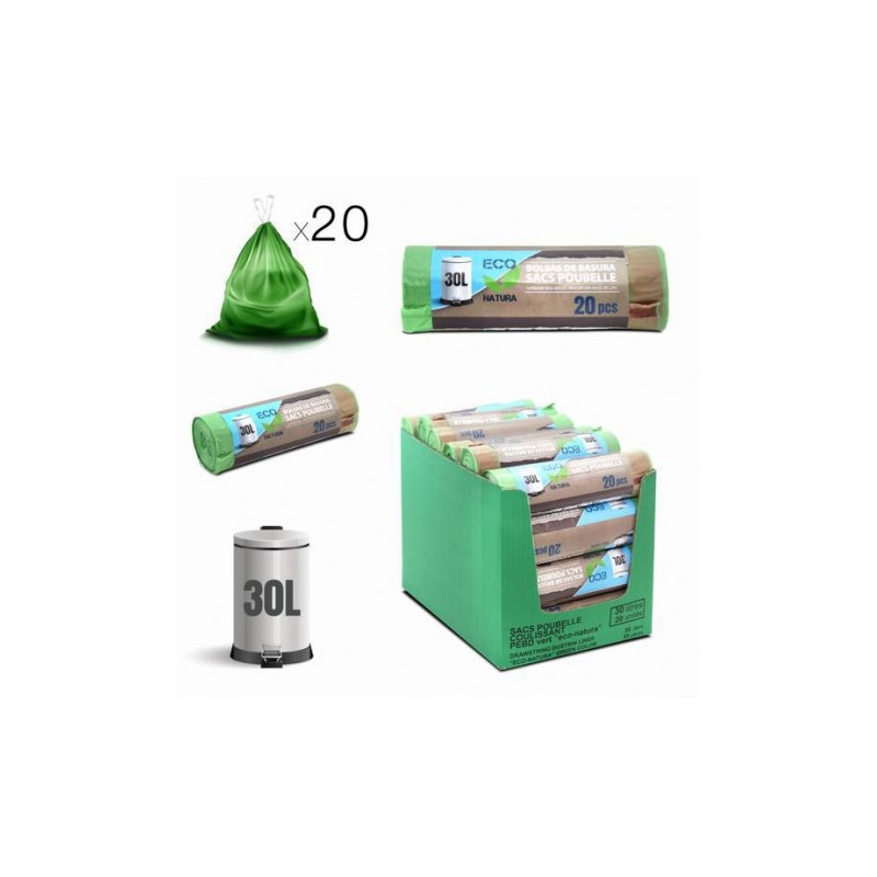 PACK 20 BOLSAS DE BASURA 30 LITROS...