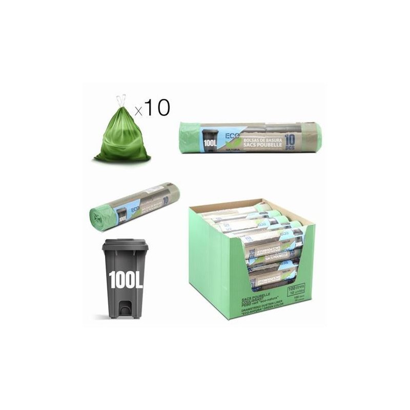 PACK 10 BOLSAS DE BASURA 100 LITROS...