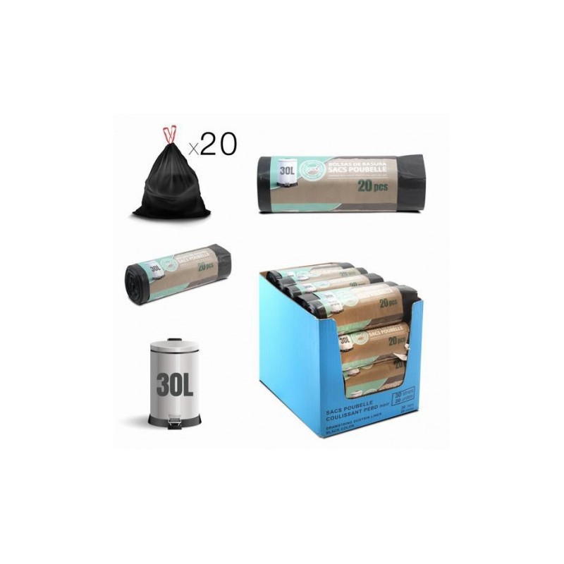 PACK 20 BOLSAS DE BASURA 30 LITROS...