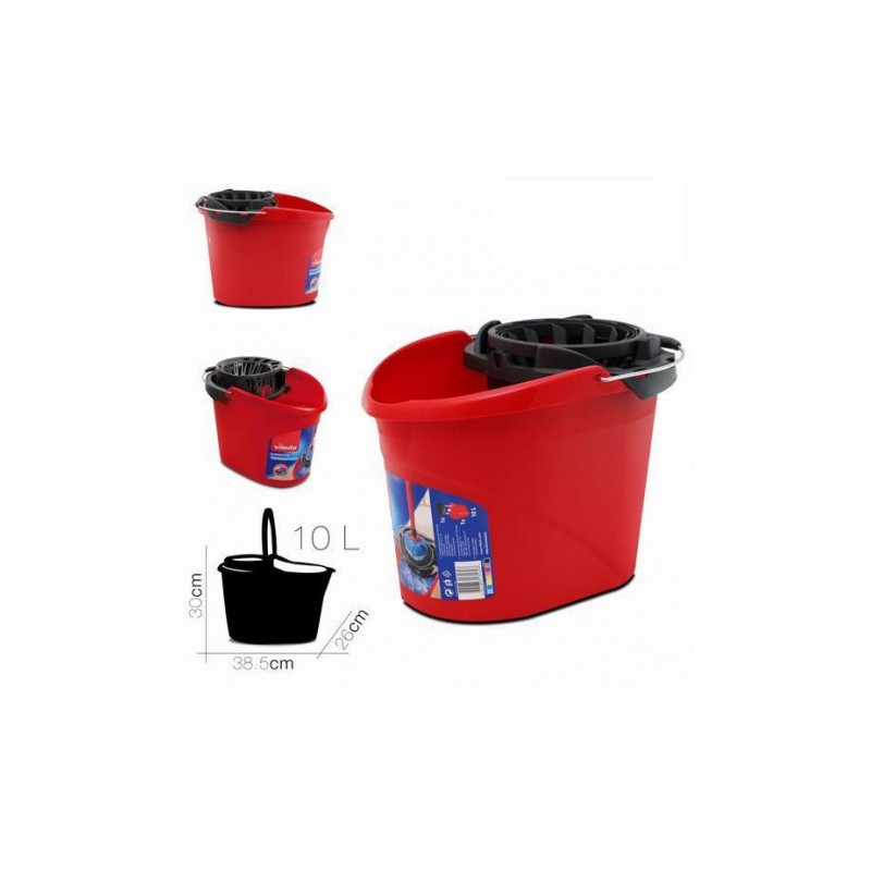 CUBO OVALADO 10 LITROS CON ESCURRIDOR...