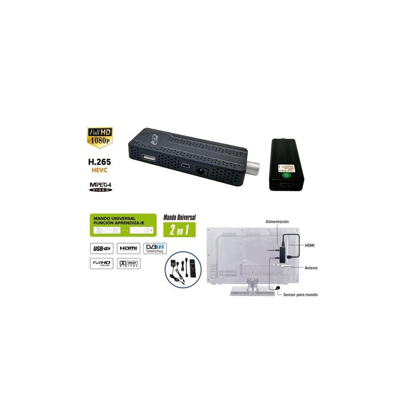 RECEPTOR MINI TDT HD REPRODUCTOR HDMI...