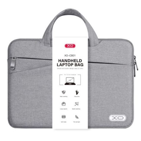 MALETÍN EJECUTIVO PARA PORTÁTILES HASTA 14" CB01GR GRIS XO