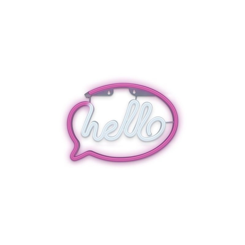 LAMPARA DECORATIVA NEON LED HELLO...