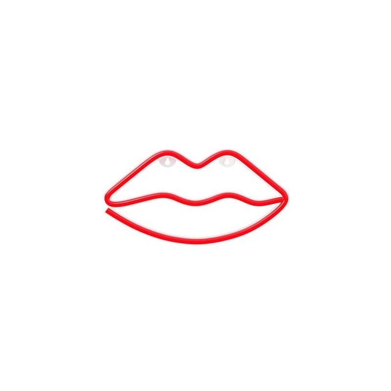 LAMPARA DECORATIVA NEON LED LABIOS...