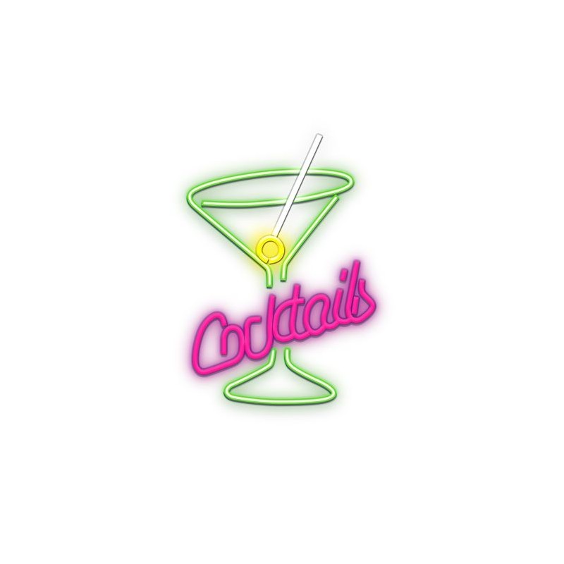 LAMPARA DECORATIVA NEON LED COCKTAILS...