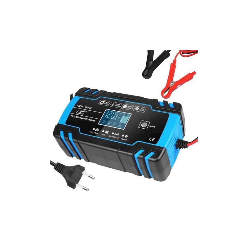 CARGADOR BATERIAS AUTOMATICO 12/24V...