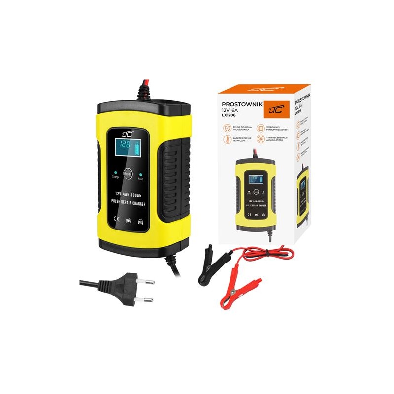 CARGADOR BATERIAS AUTOMATICO 12V 6A...