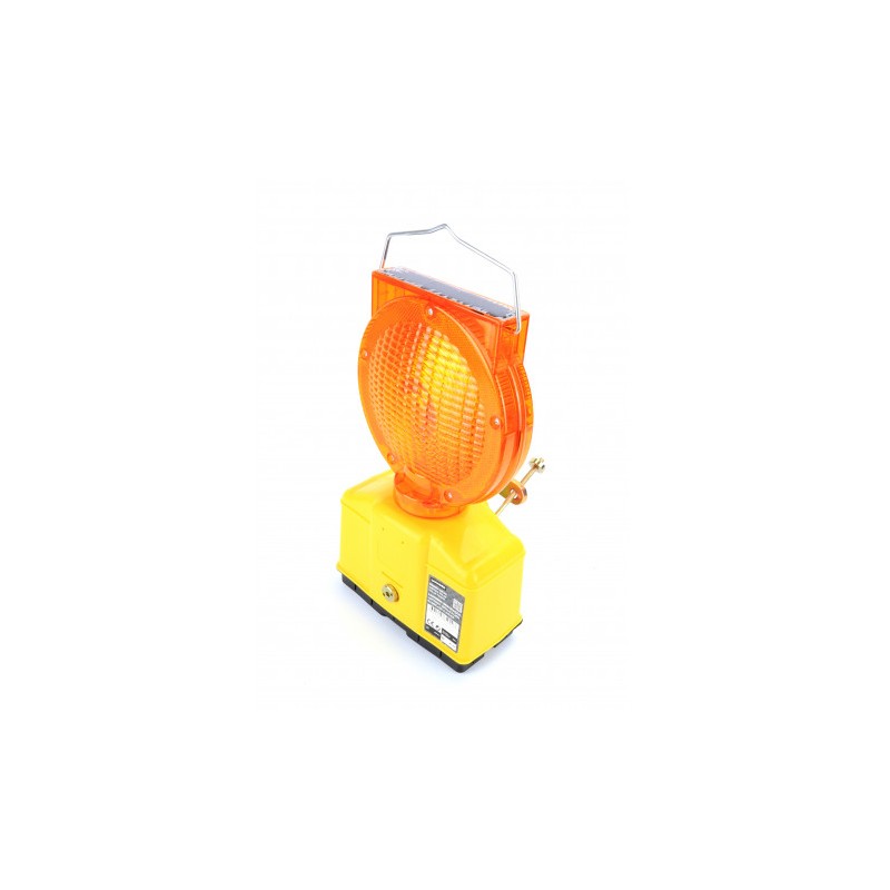 LINTERNA BATERIA DE SEÑALIZACION LED CON PANEL SOLAR MADER