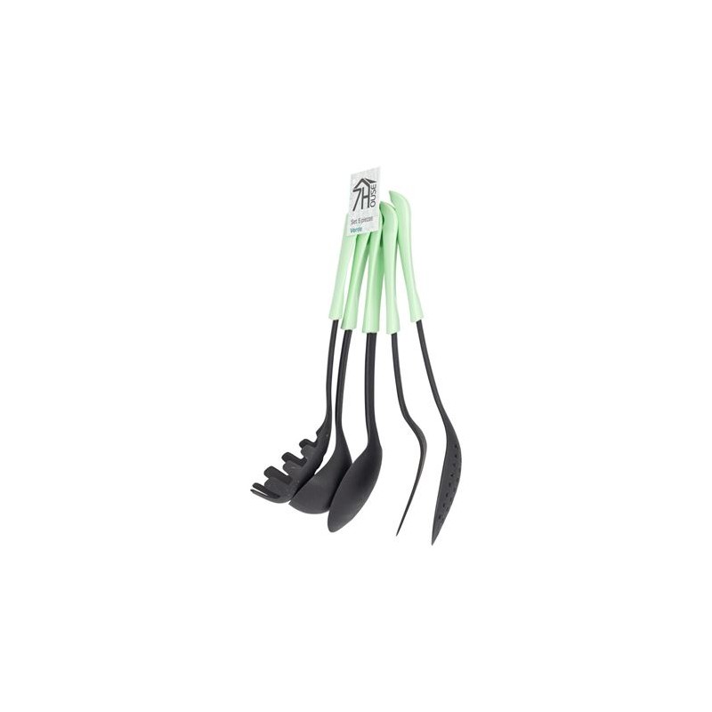SET 5 UTENSILIOS DE COCINA VERDE 7HOUSE