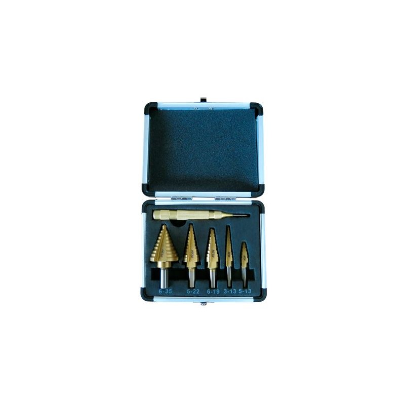 JUEGO 6 PCS BROCAS ESCALONADAS BLIM