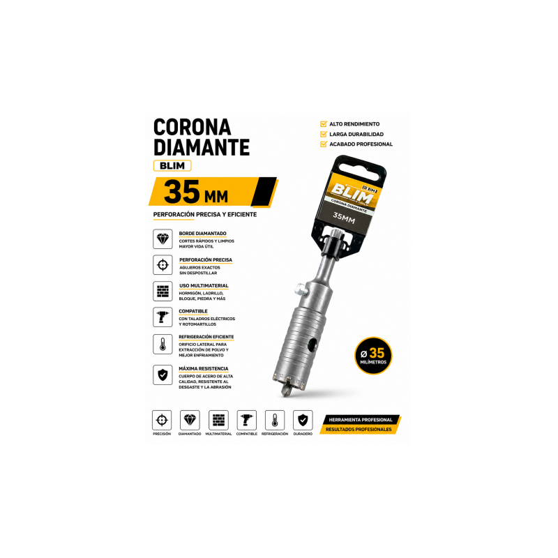 CORONA DIAMANTE 35 MM BLIM