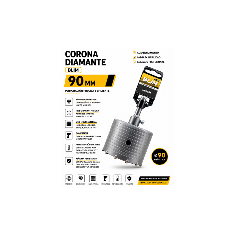 CORONA DIAMANTE 90 MM BLIM