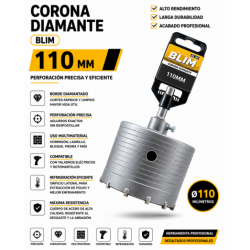 CORONA DIAMANTE 110 MM BLIM