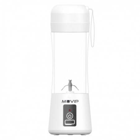 BATIDORA DE VASO PORTÁTIL RECARGABLE 380ML BLANCA MUVIP