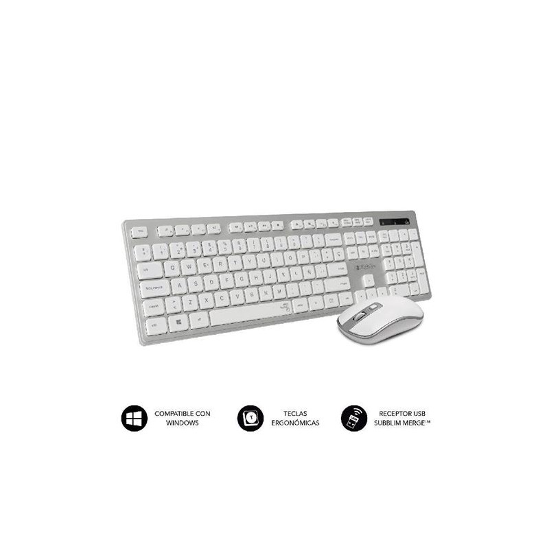 TECLADO Y RATON INALAMBRICO ERGO...