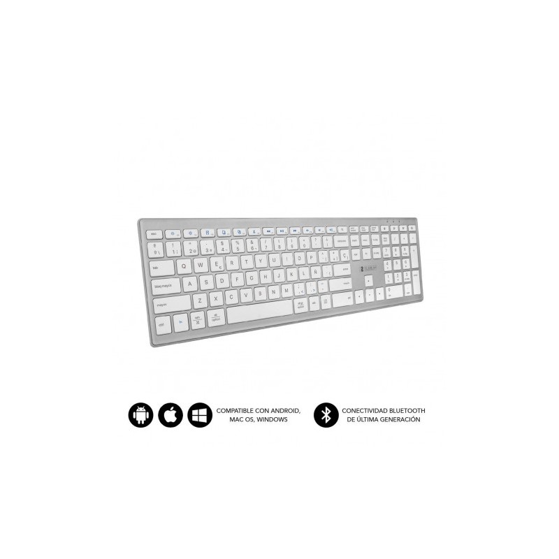 TECLADO BLUETOOTH 5.1 SLIM BLANCO /...