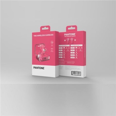 AURICULARES BLUETOOTH TWS 011 ROSA PANTONE TM