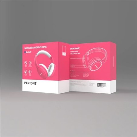 AURICULARES DIADEMA BLUETOOTH WH008 ROSA PANTONE TM