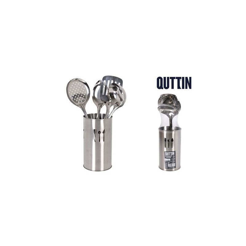 BOTE CON 4 UTENSILIOS INOX DE COCINA...
