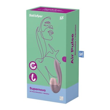 SUCCIONADOR Y VIBRADOR PUNTO G SUPERNOVA OLD ROSE SATISFYER