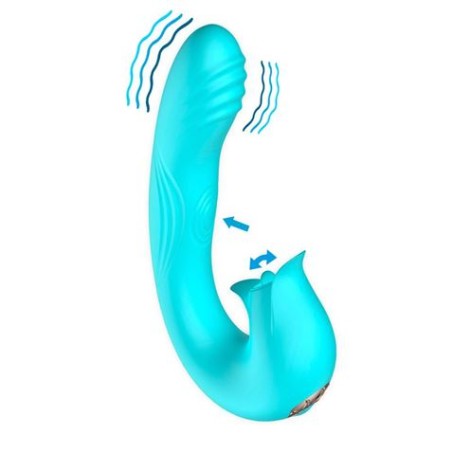 VIBRADOR CON PULSACION Y LENGUA ESTIMULADORA HYDRA INTOYOU