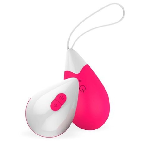 HUEVO VIBRADOR CON SILICONA A CONTROL REMOTO ROSA DROPS