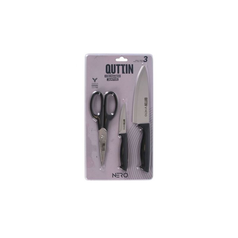 SET CUCHILLOS 3 PIEZAS QUTTIN