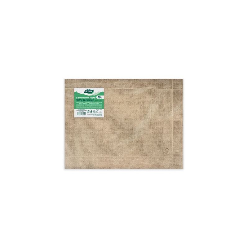 PACK 40 SALVAMANTELES KRAFT YUTE...