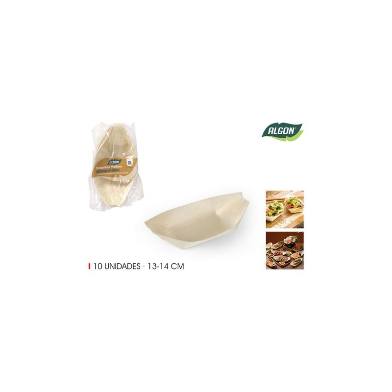 PACK 10 CUENCOS MADERA APERITIVOS...