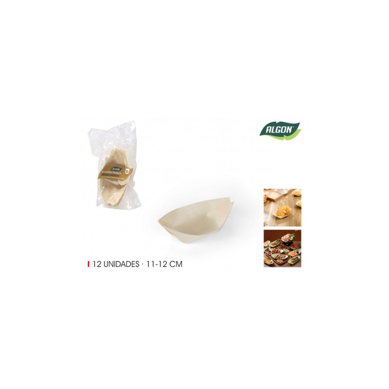PACK 12 CUENCOS MADERA APERITIVOS...