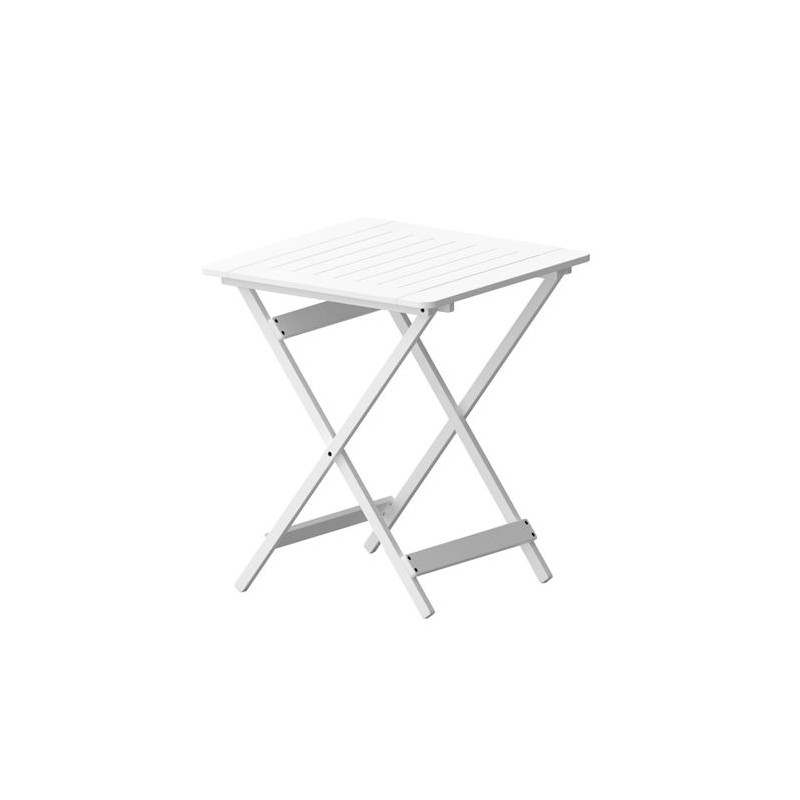 MESA PLEGABLE BAMBU BARNIZADA BLANCO