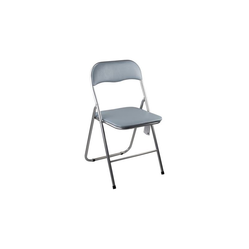 SILLA PLEGABLE ACOLCHADA GRIS SEVENHOUSE