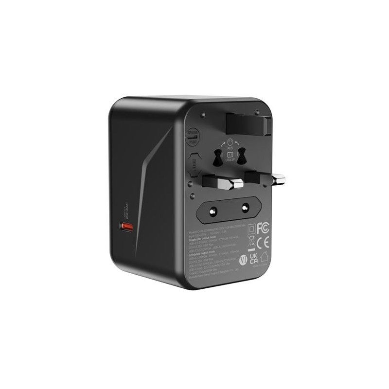 ADAPTADOR UNIVERSAL DE VIAJE 65W 3 X...