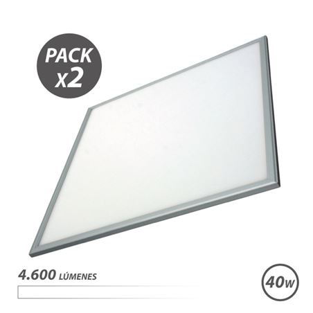 PACK 2 PANELES LED 60X60 40W 4600LM LUZ BLANCA ELBAT - EB0372