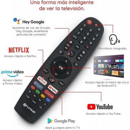 TELEVISOR LED 32" LED-3211GOO ANDROID TV BLANCO GRUNKEL