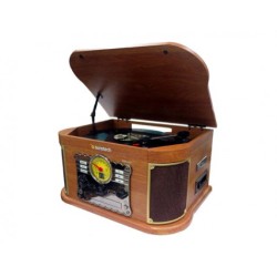 TOCADISCOS DE MADERA RETRO...