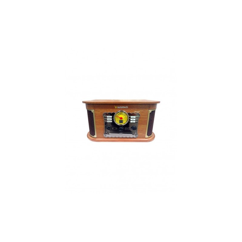 TOCADISCOS DE MADERA RETRO | CD | FM...