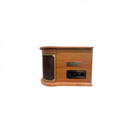 TOCADISCOS DE MADERA RETRO | CD | FM | BT | CASSETTE | PXRC52CDWD SUNSTECH