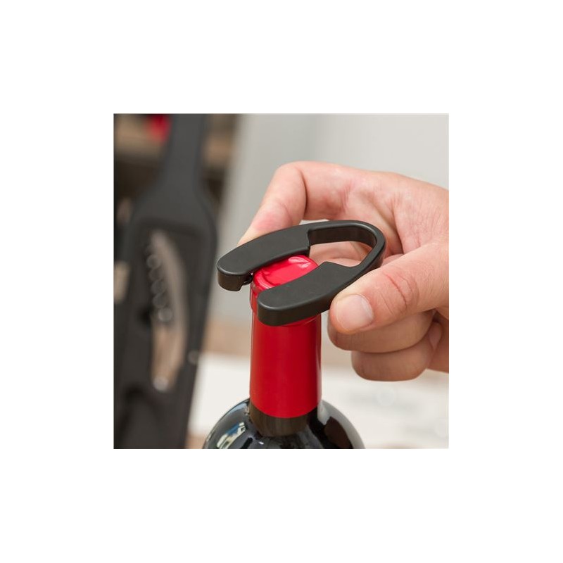 ESTUCHE ACCESORIOS VINO FORMA BOTELLA