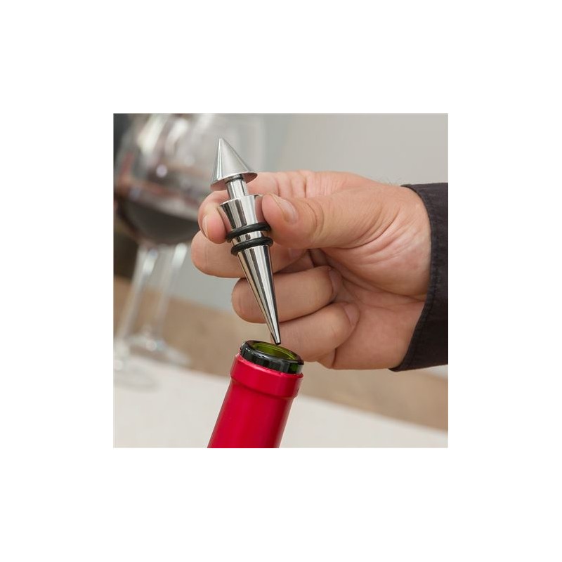 ESTUCHE ACCESORIOS VINO FORMA BOTELLA