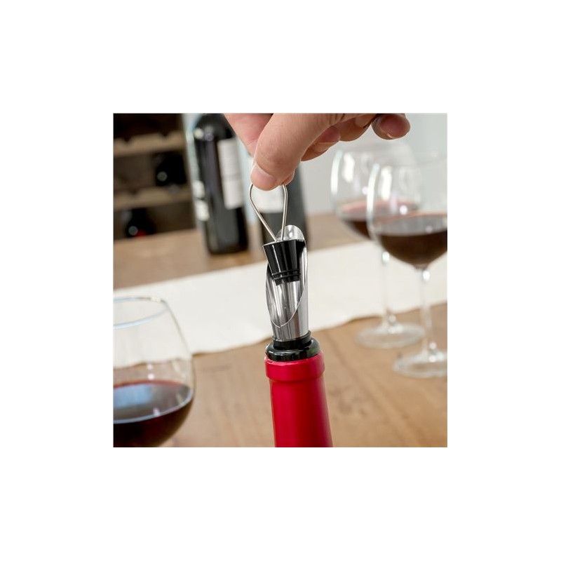 ESTUCHE ACCESORIOS VINO FORMA BOTELLA