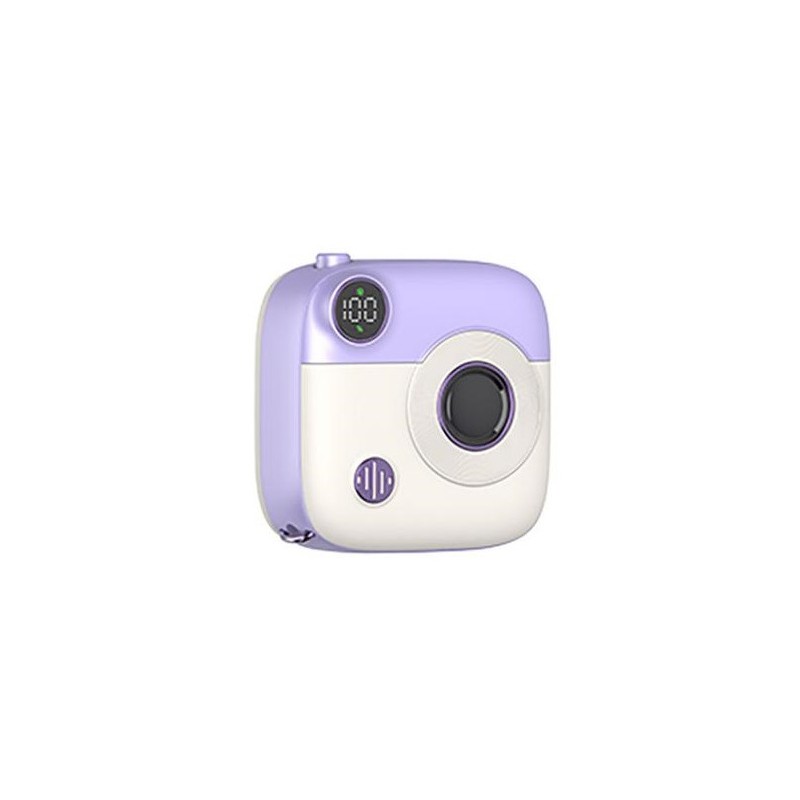 POWERBANK MAGNÉTICA MINI PR223 10000MAH | TIPO C | VIOLETA/BLANCA XO