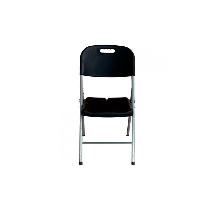 SILLA PLEGABLE CON ASA NEGRA 47X58X87CM